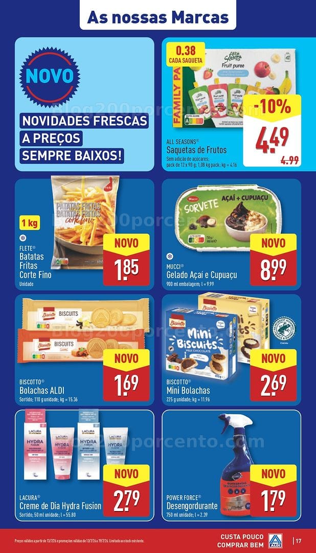 Antevisão Folheto ALDI Promoções de 13 a 19 julho